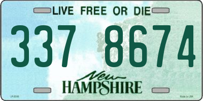 NH license plate 3378674