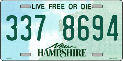 NH license plate 3378694