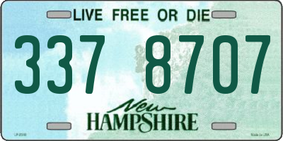 NH license plate 3378707