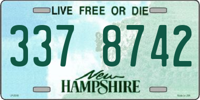 NH license plate 3378742