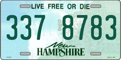 NH license plate 3378783