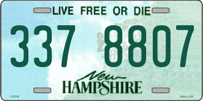 NH license plate 3378807