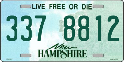 NH license plate 3378812