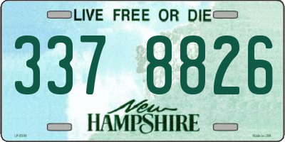 NH license plate 3378826