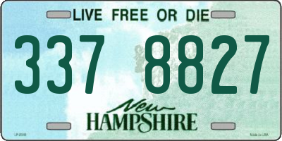 NH license plate 3378827