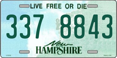NH license plate 3378843