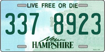 NH license plate 3378923