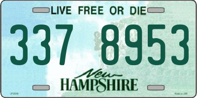 NH license plate 3378953