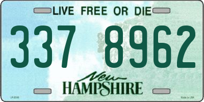 NH license plate 3378962