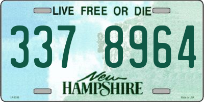 NH license plate 3378964