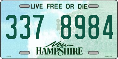 NH license plate 3378984