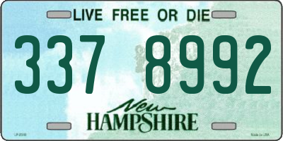 NH license plate 3378992