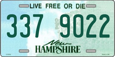 NH license plate 3379022