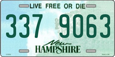 NH license plate 3379063