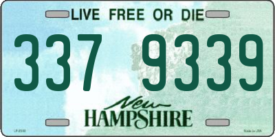 NH license plate 3379339