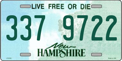 NH license plate 3379722