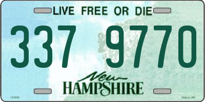 NH license plate 3379770