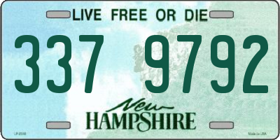 NH license plate 3379792
