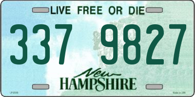 NH license plate 3379827
