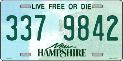 NH license plate 3379842