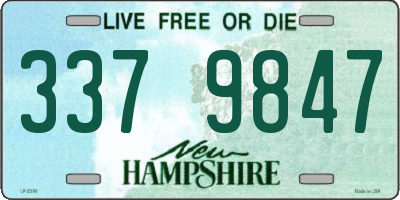 NH license plate 3379847