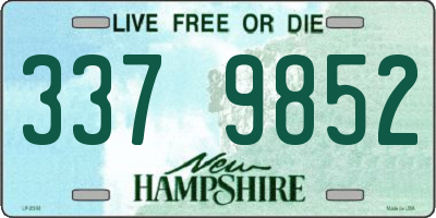 NH license plate 3379852