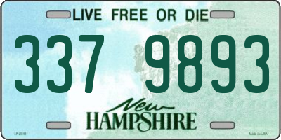 NH license plate 3379893