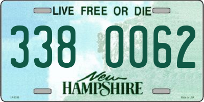 NH license plate 3380062