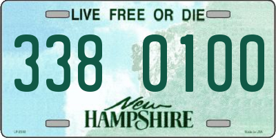 NH license plate 3380100