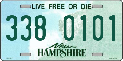 NH license plate 3380101