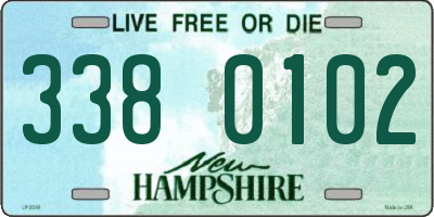 NH license plate 3380102