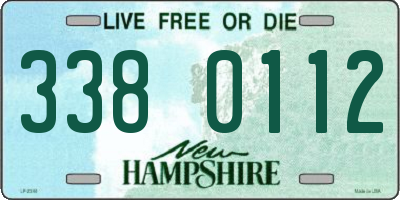 NH license plate 3380112