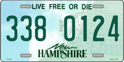 NH license plate 3380124