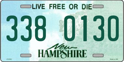 NH license plate 3380130
