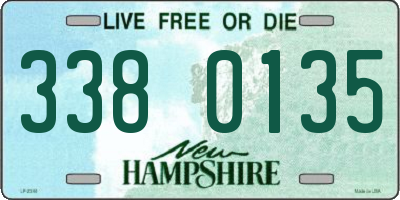 NH license plate 3380135