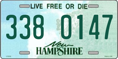 NH license plate 3380147