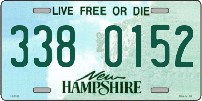 NH license plate 3380152