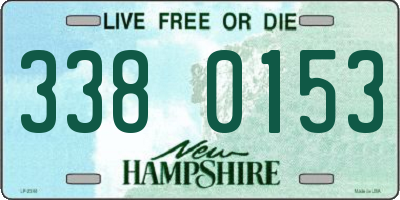 NH license plate 3380153
