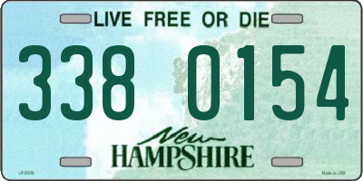 NH license plate 3380154