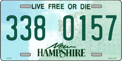 NH license plate 3380157