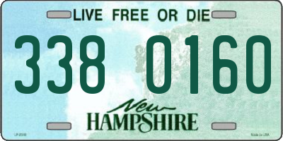 NH license plate 3380160