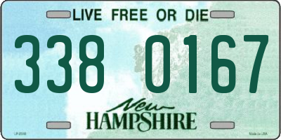 NH license plate 3380167
