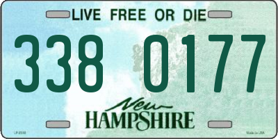 NH license plate 3380177