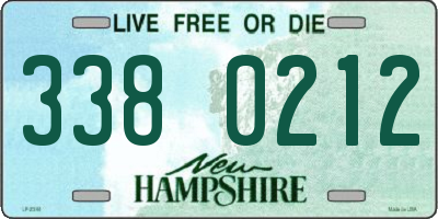 NH license plate 3380212