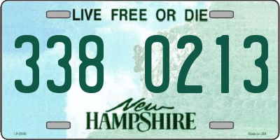 NH license plate 3380213