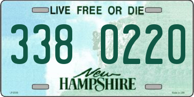 NH license plate 3380220