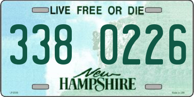 NH license plate 3380226
