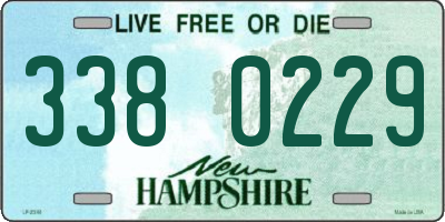 NH license plate 3380229