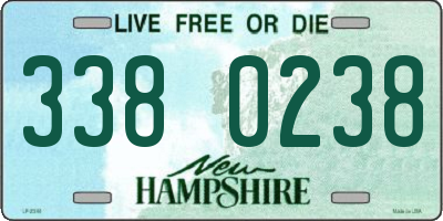 NH license plate 3380238