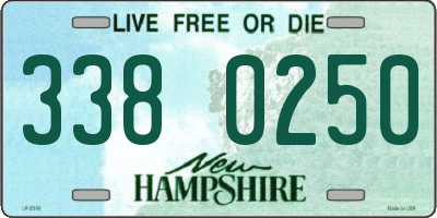 NH license plate 3380250